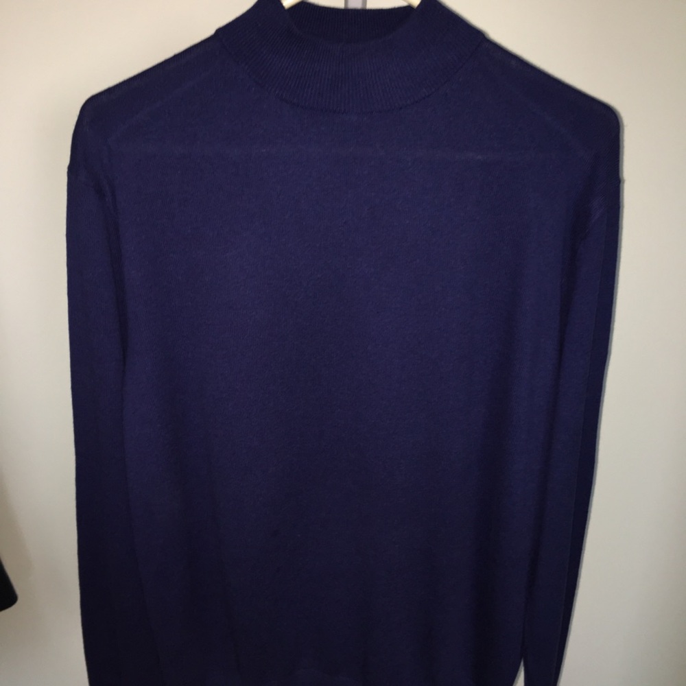 Men Mock Neck Sweater